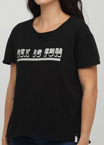 Черная летняя футболка ot0011w ONETEASPOON