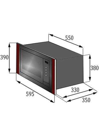 Вбудована мікрохвильова піч EOK 20 BL GUNTER&HAUER (314791916)