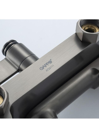 Душова система G2428-9, 3 функції, латунь, оружієва сталь GAPPO (372994988)