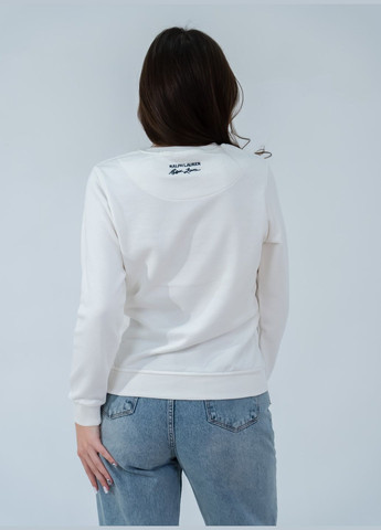 Білий світшот жіночий Ralph Lauren нашивки, вишивка (304501366)