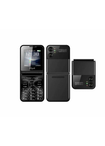 Кнопочный мобильный телефон раскладушка 4 на 4 сим карты (код 00080) Home (362589989)