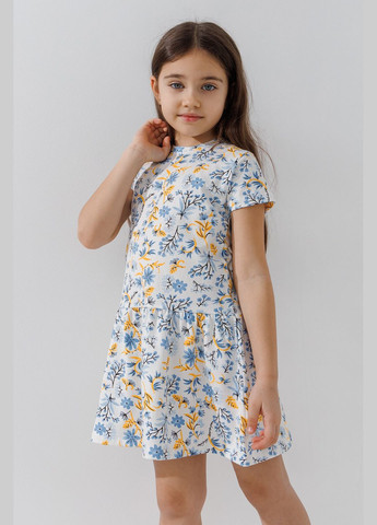 Голубое платье с принтом для девочки 16578 122 см shop (2000990923752) Baby Show (322022792)