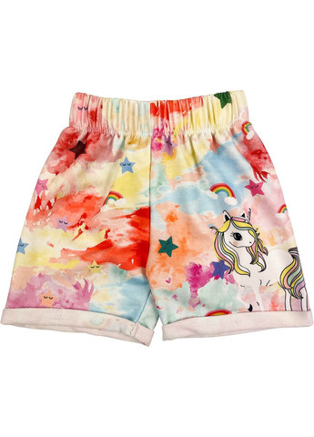 Жовта літня комплект футболка і шорти для дівчинки No Brand