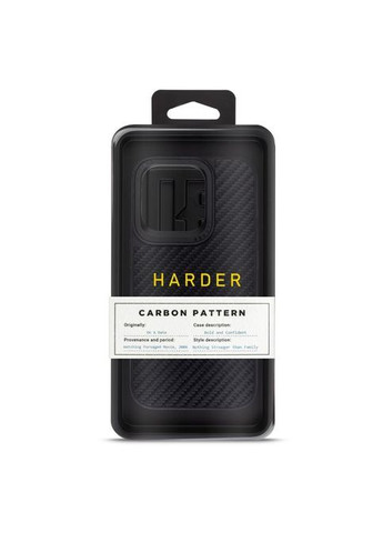 Чехол для мобильного телефона (ARM76777) Harder Carbon Pattern Apple iPhone 15 Pro Black (326588543)
