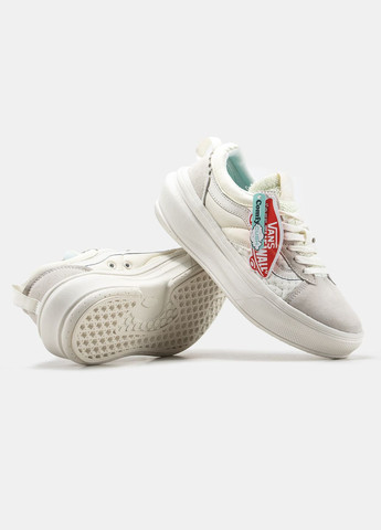 Кроссовки женские Vans Old Skool Overt Plus CC white | Ванс Олд Скул белые No Brand белые демисезоны (315683636)