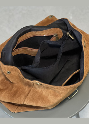 Жіноча замшева сумка JACLINE бронзова 801002 Vera Pelle (319325723)