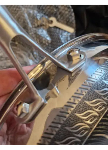 Сковорода с крышкой EB-13062 из нержавеющей стали 26x7 см (EB-13062) Edenberg (358199764)