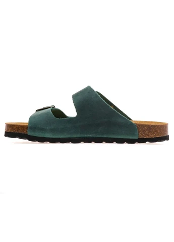 Зеленые шлепанцы женские 10251 verde 5/green No Brand