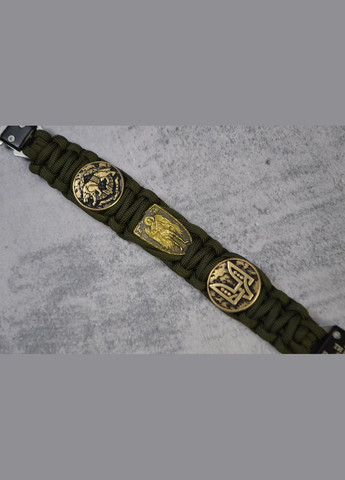 Браслет с эмблемой ССО Архангелом Михаилом Двозубом и индивидуальной гравировкой No Brand (355796136)