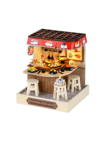 Румбокс Конструктор 3D Вращающийся дом еды DIY Revolving Food House без оригинальной коробки QT-088 No Brand (362452932)