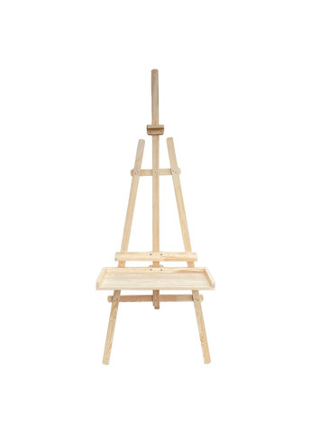Мольберт з великою поличкою для фарб Ліра 175 см для малювання тринога, дерев'яний, напольний, студійний, художній, стаціонарний Artfactory (361858932)