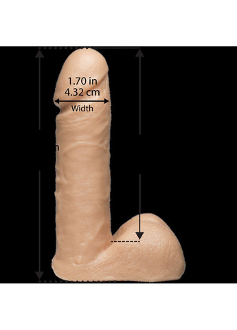 Фалоімітатор Vac-U-Lock 6 Inch Ultraskyn Cock White - CherryLove Doc Johnson (282967375)