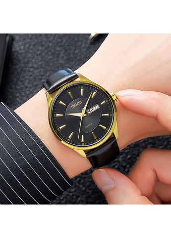 Чоловічий годинник 2075GDBK Gold-Black (A-045418) Skmei (368994634)