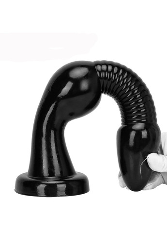 Огромный черный фаллоимитатор с рельефной текстурой и мощной присоской 350*70 mm We Love (323222555)