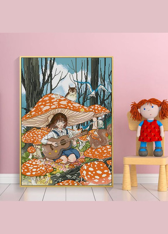 Набір для вишивання за нанесеною на канву схемою "The Sound of Music in the Forest". AIDA 14CT printed 47*63 см Joy Sunday (313613377)