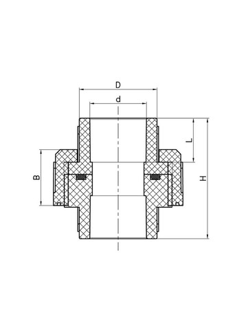 Муфта роз'ємна універсальна K0269.PRO 25 PPR (KP2913) KOER (321184640)