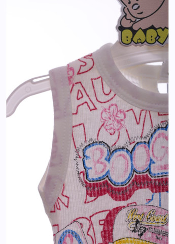 Рожевий літній шорти з майкою для дівчинки трикотажні 62 см (41713) BABYKROHA