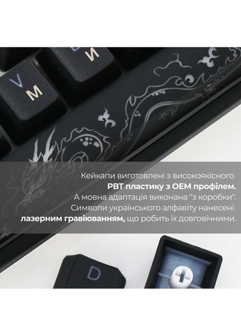Клавіатура One 3 SF Cherry MX Brown RGB UA USB Black (DKON2167ST-BUAPXCLAWSC1) Ducky (363832176)