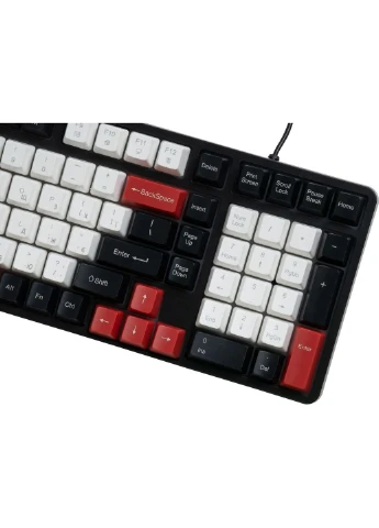 Клавіатура (GK116H1/97) AOC GK116H1 LED USB UA White/Red/Black (399996014)