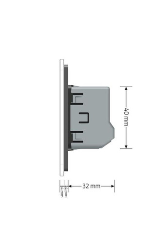 Умный сенсорный диммер ZigBee (VL-C7FC1D2Z-2GIP) Livolo (371260670)