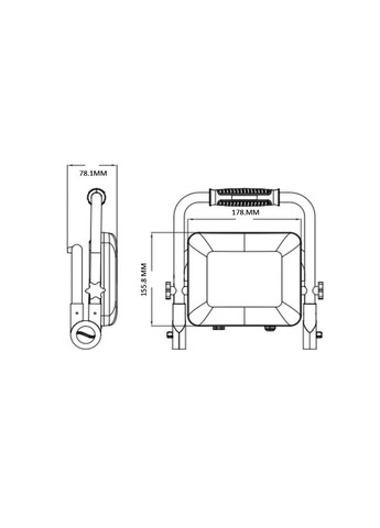 Прожектор светодиодный переносной "PEGASUS/W-50" 50W 6400K Horoz Electric (346089581)
