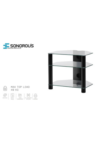 Подставка для AV аппаратуры Sonorous RX 2130-C-HBLK (318733008)