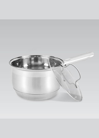 Ковш кухонный нержавейка с крышкой 16 см, 2.1 л (MR-3512-16S) Maestro (334713085)