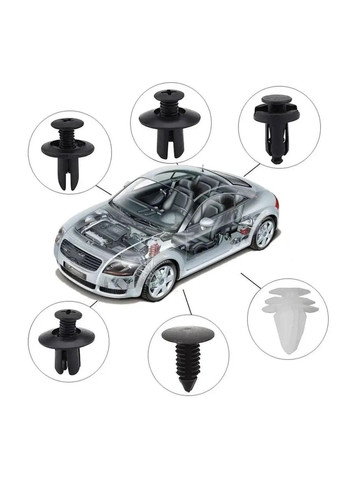 Набор клипс для салона авто 620 шт в кейсе универсальные автокрепления пистоны + съемник (R051373) Icar (349843548)