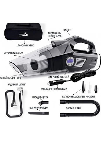 Автомобільний пилосос Windstorm 2 with inflator 2 in 1 [136540] Aspiring (400891241)