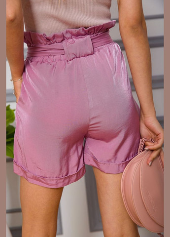 Женские шорты на резинке с поясом сливовые однотонные размер XS-S (sku_102R305) No Brand (322327675)