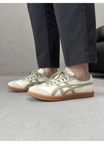 Бежевые демисезонные кроссовки мужские asics onitsuka tiger tokuten beige асикс онитсука бежевые No Brand