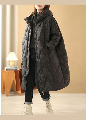 Черный зимний Пуховик No Brand