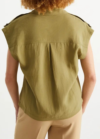 Оливковая (хаки) летняя блузка C&A