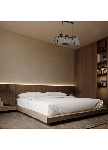 Люстра металева в стилі лофт на 4 лампи (909-XL1036-4 BK) No Brand (370070852)