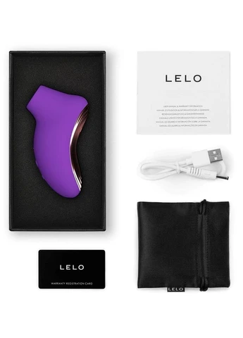 Вакуумный звуковой стимулятор для клитора фиолетового цвета SONA 2 Travel Lelo (382855224)