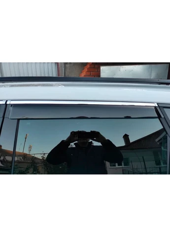 Вітровики з хромом (4 шт, ) для Skoda Karoq 2018- рр Hic (389263576)