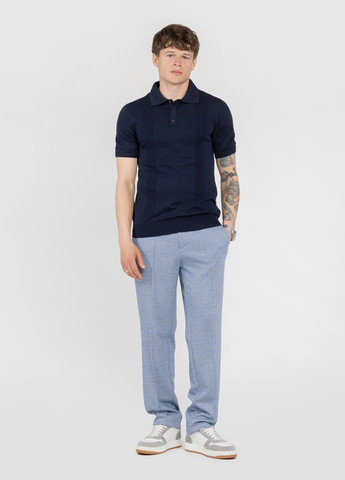 Синяя футболка-поло мужское синее для мужчин Arber