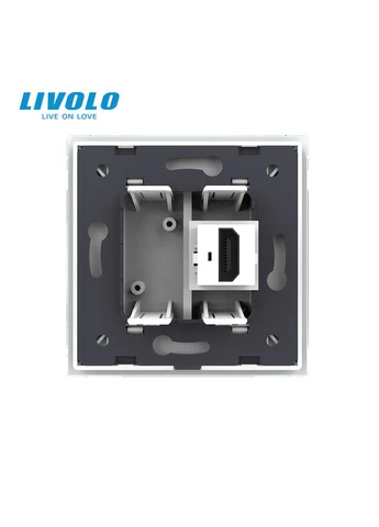Розетка HDMI скло (VL-C7FCHD-1WP) Livolo (375456838)