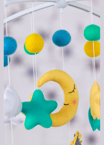 Дитячий мобіль на ліжечко для немовлят WooolyWool «Єдиноріг» No Brand (342757867)