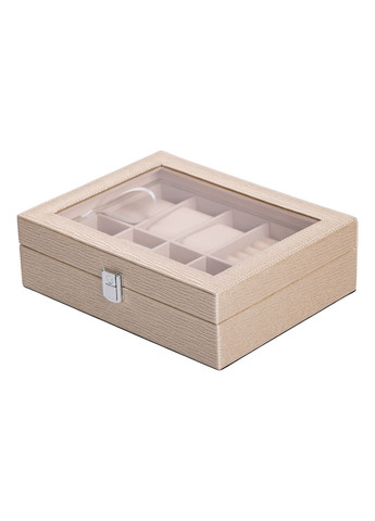 Ящик-органайзер для украшений и аксессуаров с накидным замком 25,5х20х7,5 см, Yiwu (328440508)