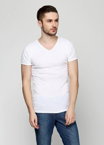 Белая комплект футболок из хлопка (2шт) C&A