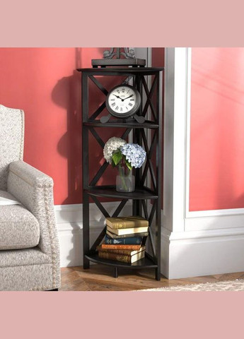 Стелаж кутовий з дерева Банаго венге (УСП-005012) No Brand (327868590)