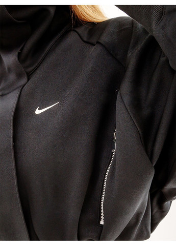 Чорна демісезонна жіноча куртка cllctn crop jkt чорний Nike