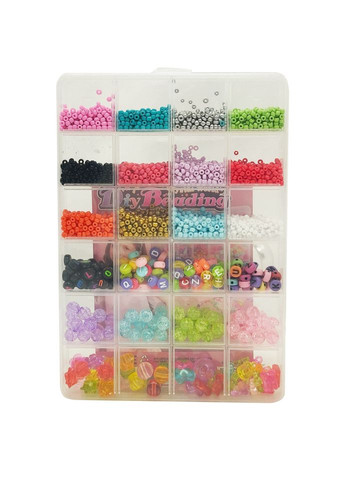 Дитячий набір бісеру для створення прикрас 610-34 ножиці, волосінь у комплекті Bambi (368996354)