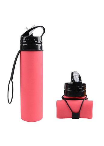 Складная бутылка для воды iFDA 600 мл Розовый (HbP050353) No Brand (349844137)