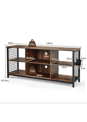 Тумба под ТВ Ketrin в стиле Loft Costway (362028067)