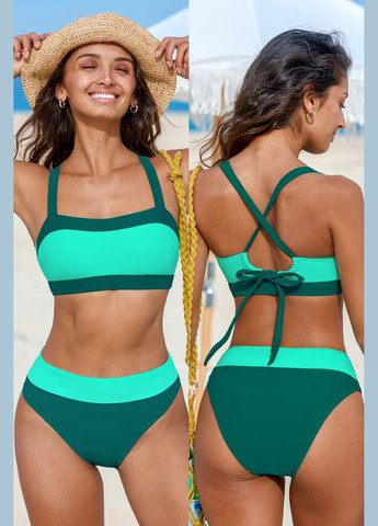 Зелений літній купальник CUPSHE