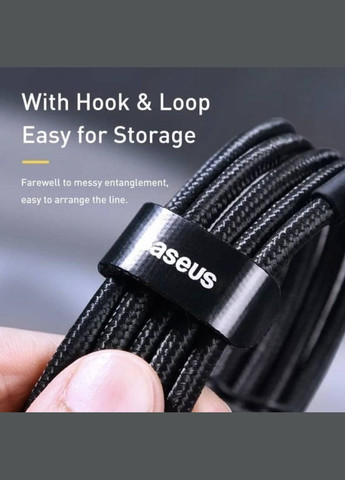 Кабель Type-C to Type-C для синхронізації та заряджання Android / MacBoock 50 см Чорний Baseus (341534073)