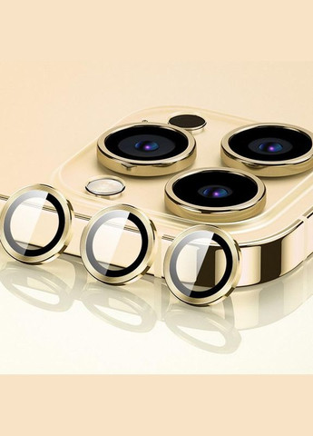 Захисне скло Metal Classic на камеру (в упак.) для Apple iPhone 15 Pro (6.1") / 15 Pro Max (6.7") Золото | Gold Epik iPhone 15 Pro Max (300582615)