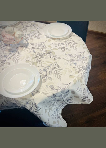 Скатерть водоотталкивающая 140х170см Эвкалипт Серый Malva (305830987)